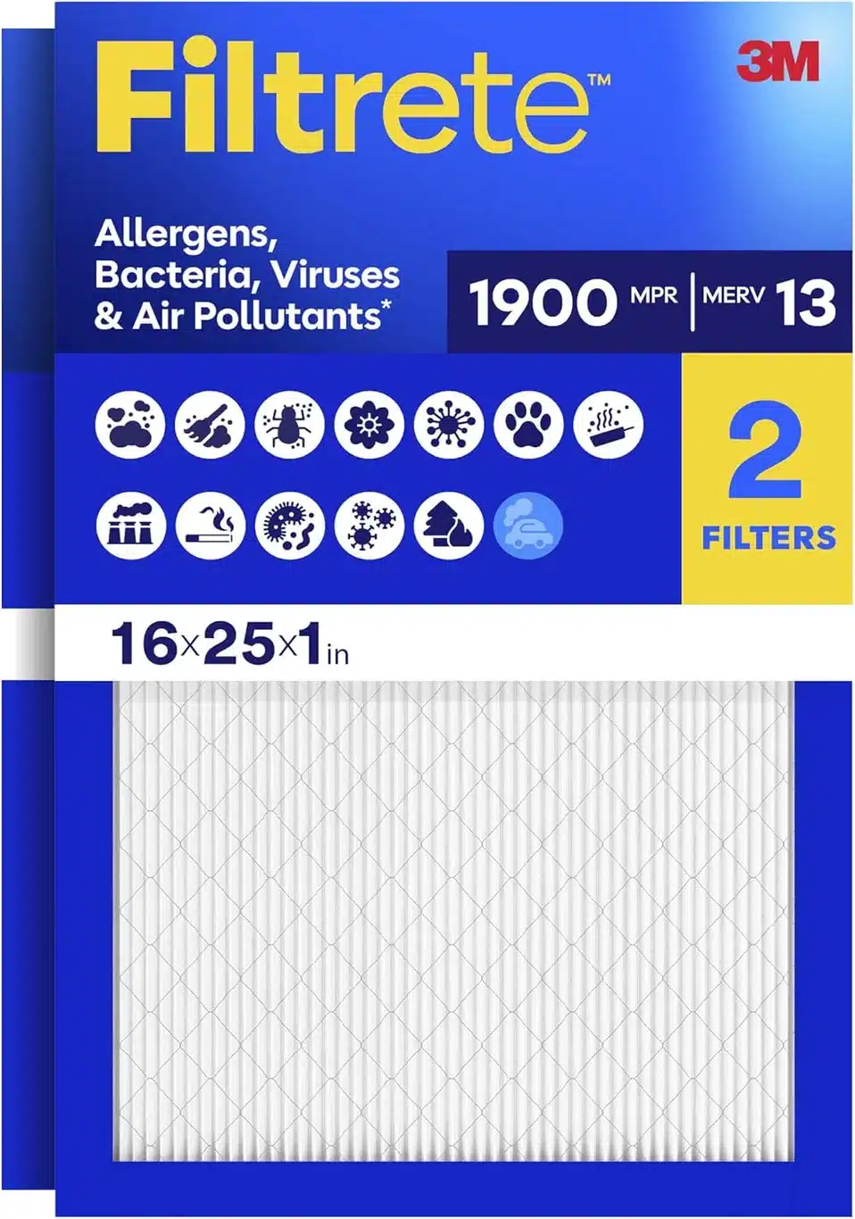 Filtrete MPR 1900 MERV product view on a plain background