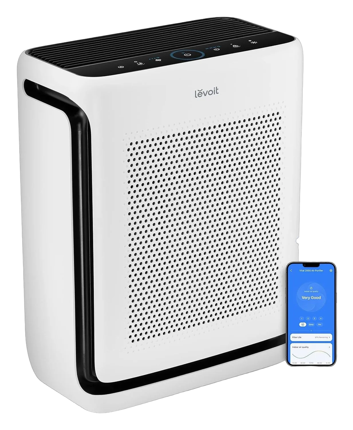 LEVOIT Vital 200S-P HEPA product view on a plain background