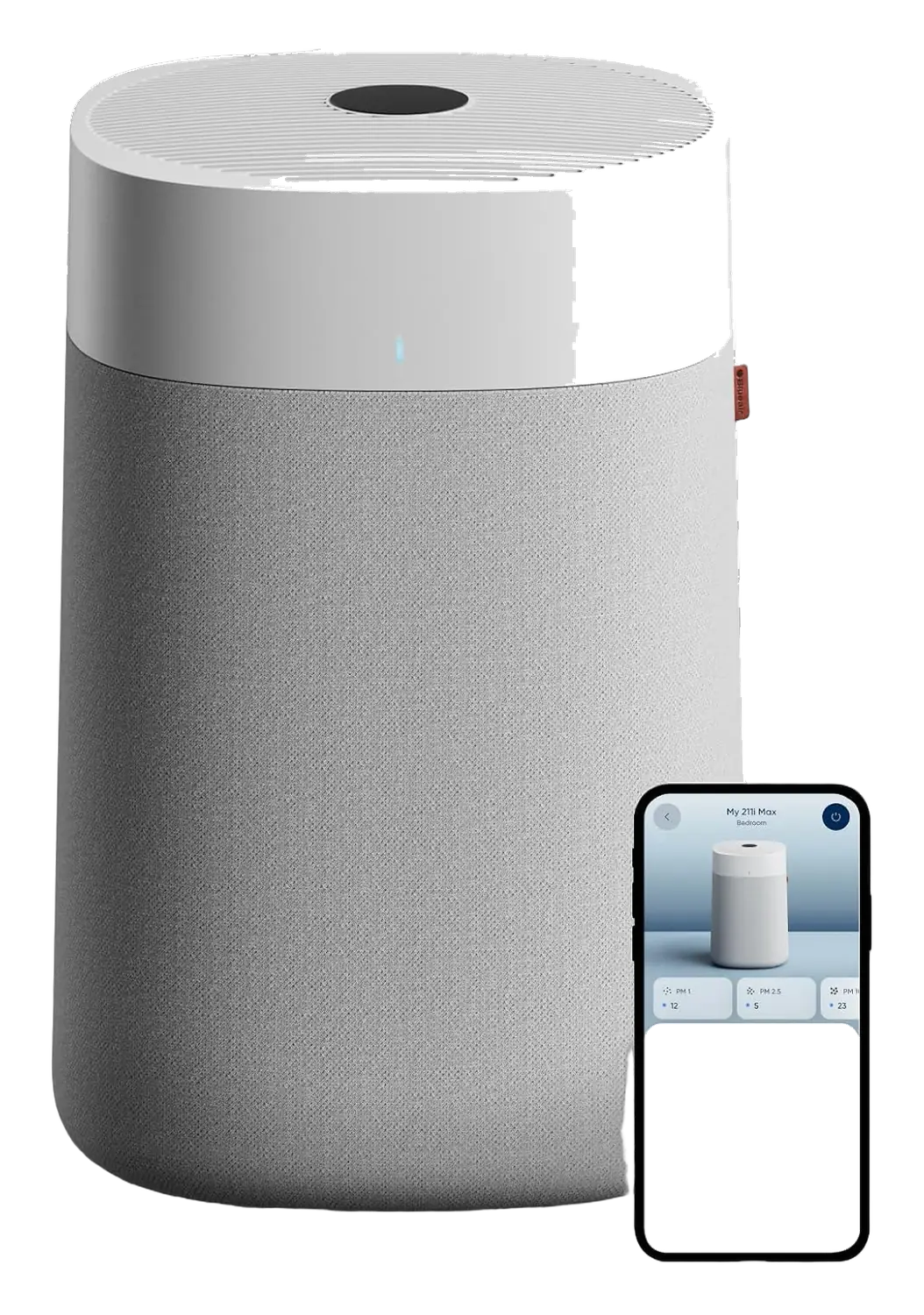 Blueair Blue Pure 211i Max product view on a plain background