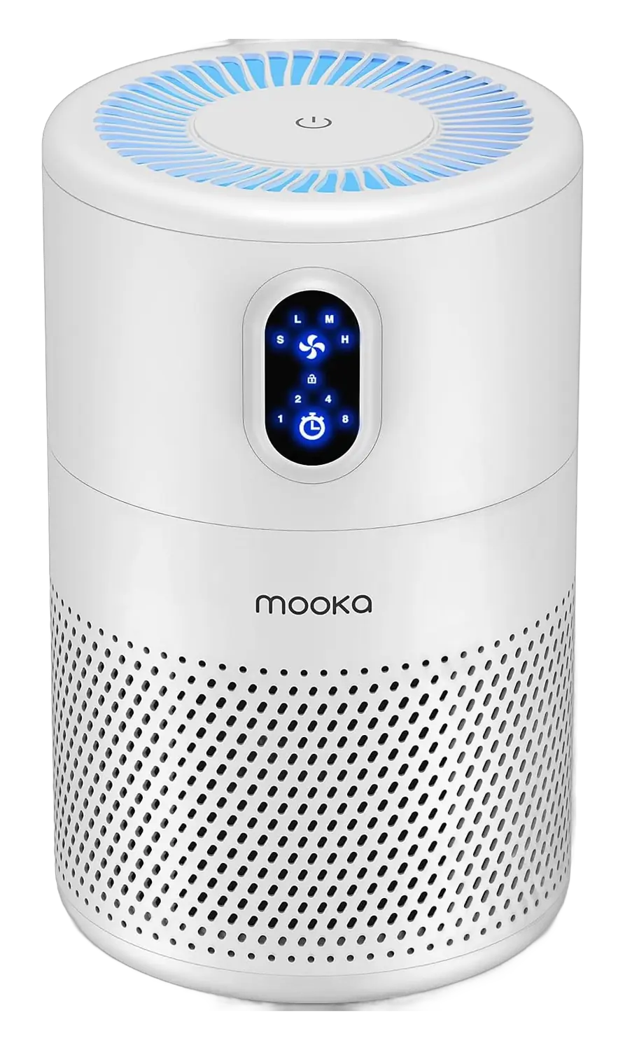 Mooka B-D02L Air Purifier product view on a plain background