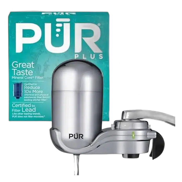PUR Plus Multi-Material Vertical Faucet product view on a plain background