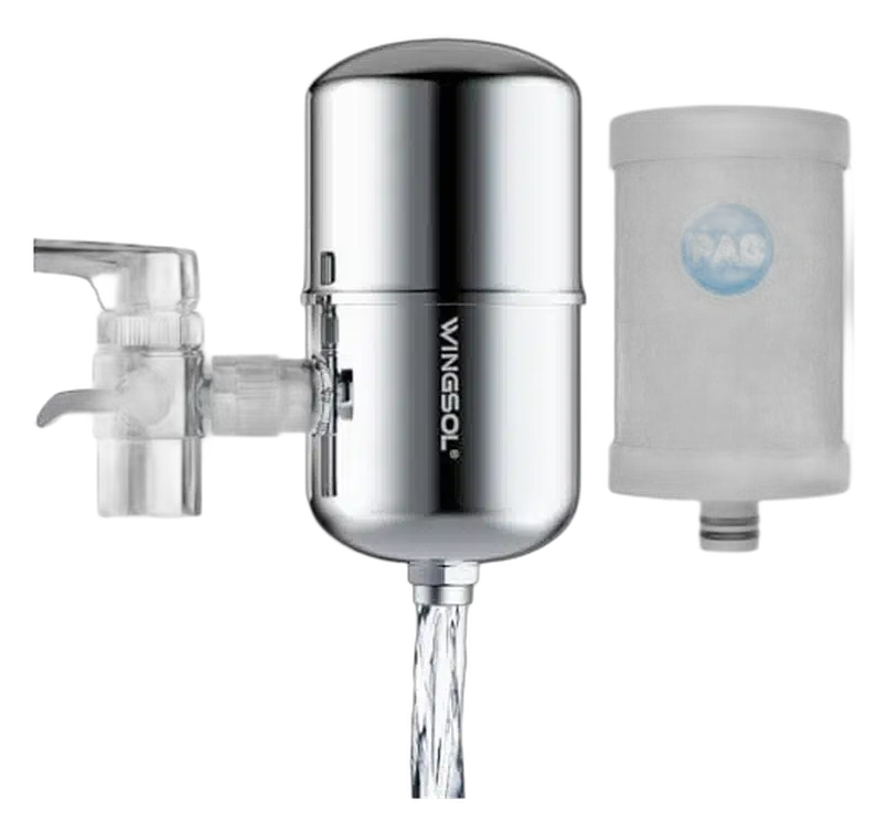 WINGSOL Stainless Steel 360-Degree Water Filter product view on a plain background