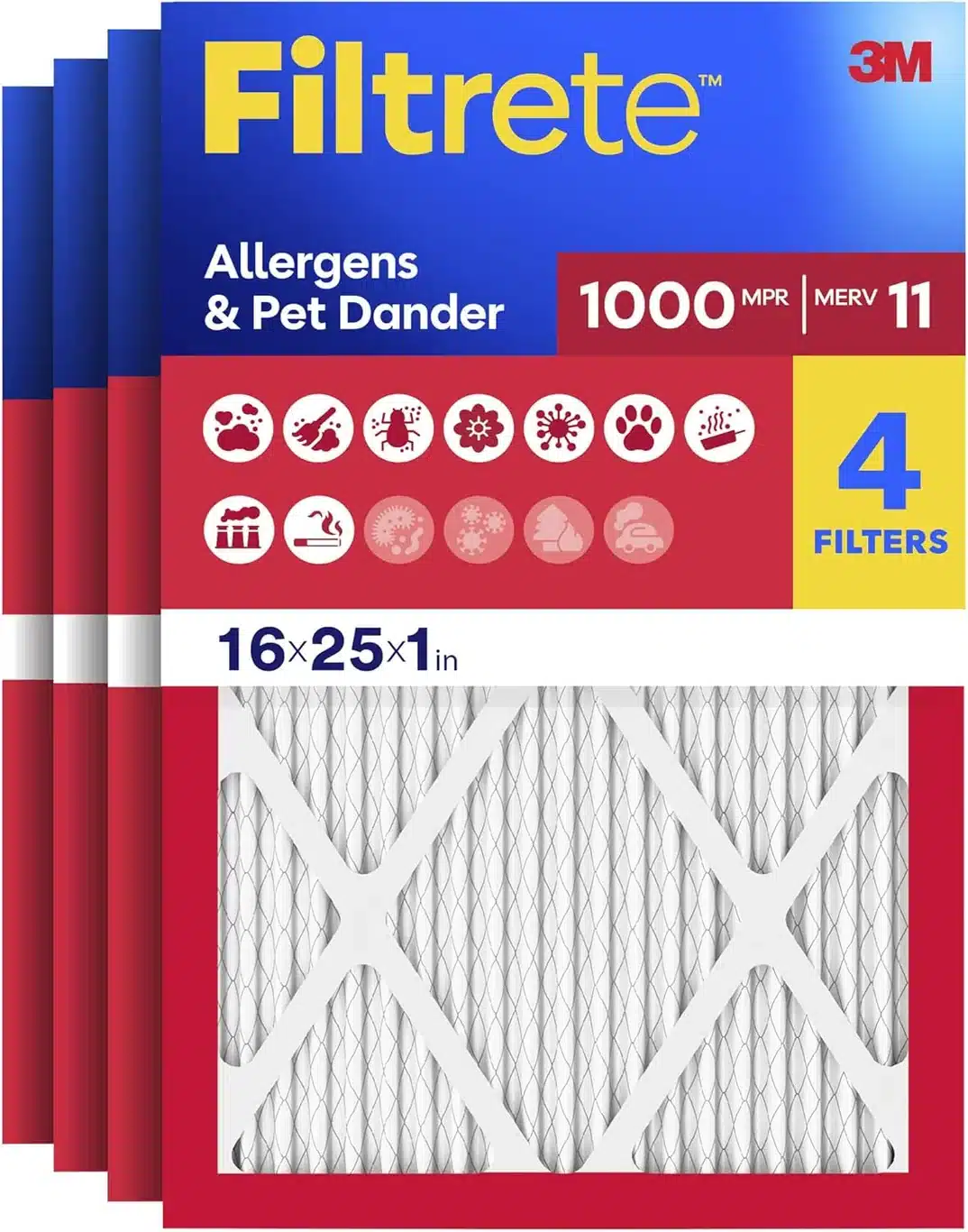 Filtrete 16x25x1 Air Filter product view on a plain background