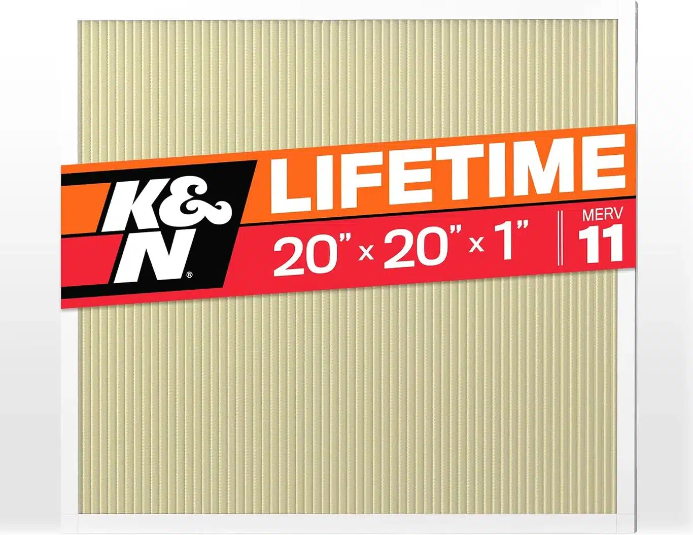 K&N MERV 11 Washable product view on a plain background