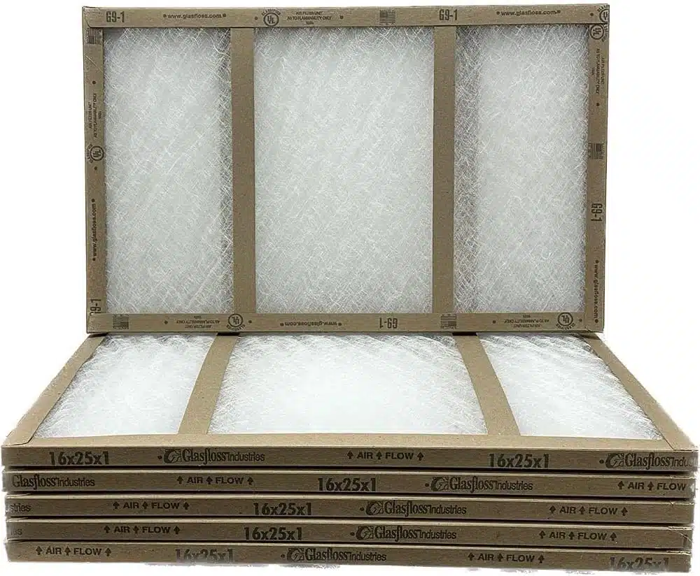 Glasfloss 16x25x1 Fiberglass Air product view on a plain background