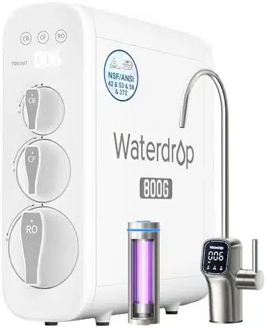 Waterdrop G3P800 Reverse Osmosis product view on a plain background