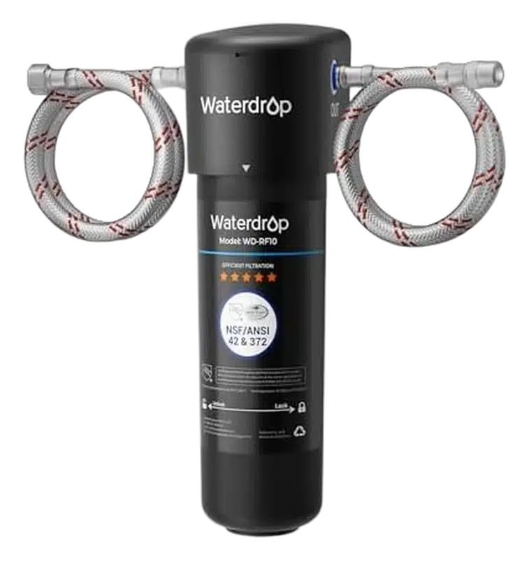 Waterdrop 10UA Under Sink product view on a plain background