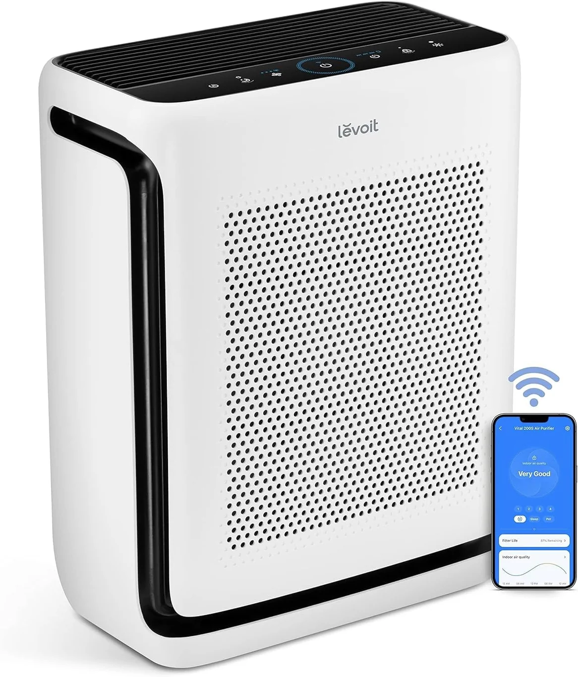 levoit vital 200s product view on a plain background