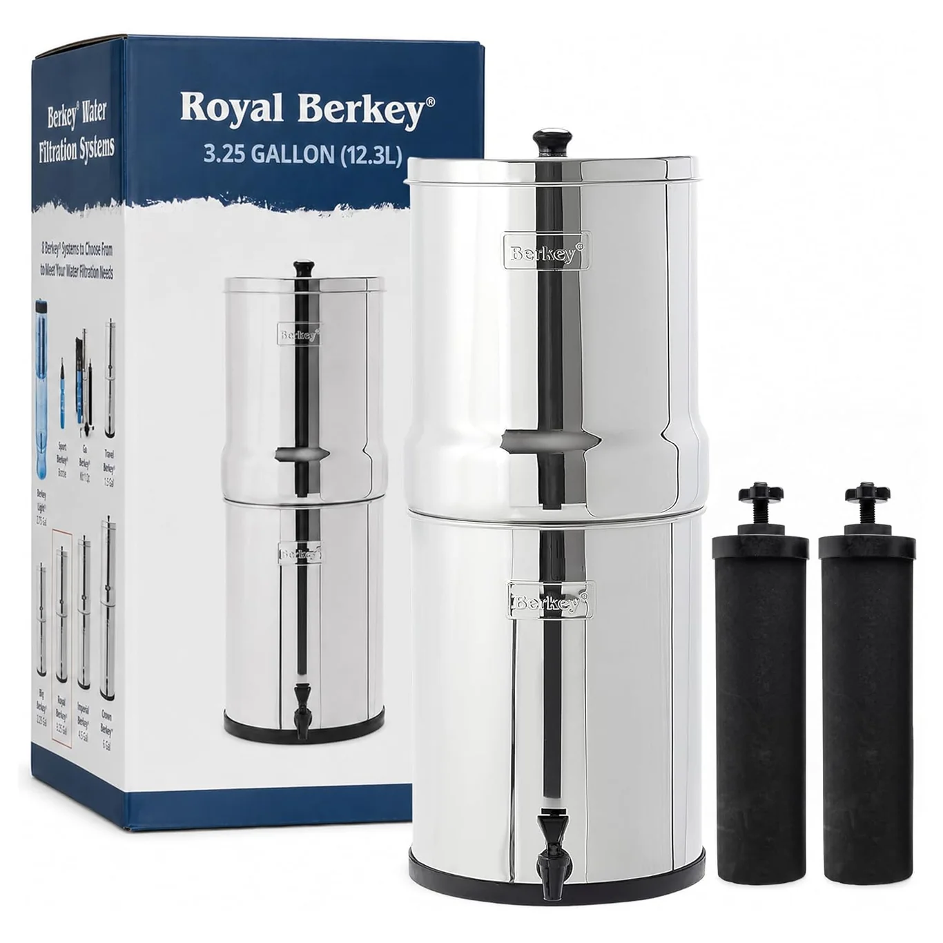 royal berkey product view on a plain background