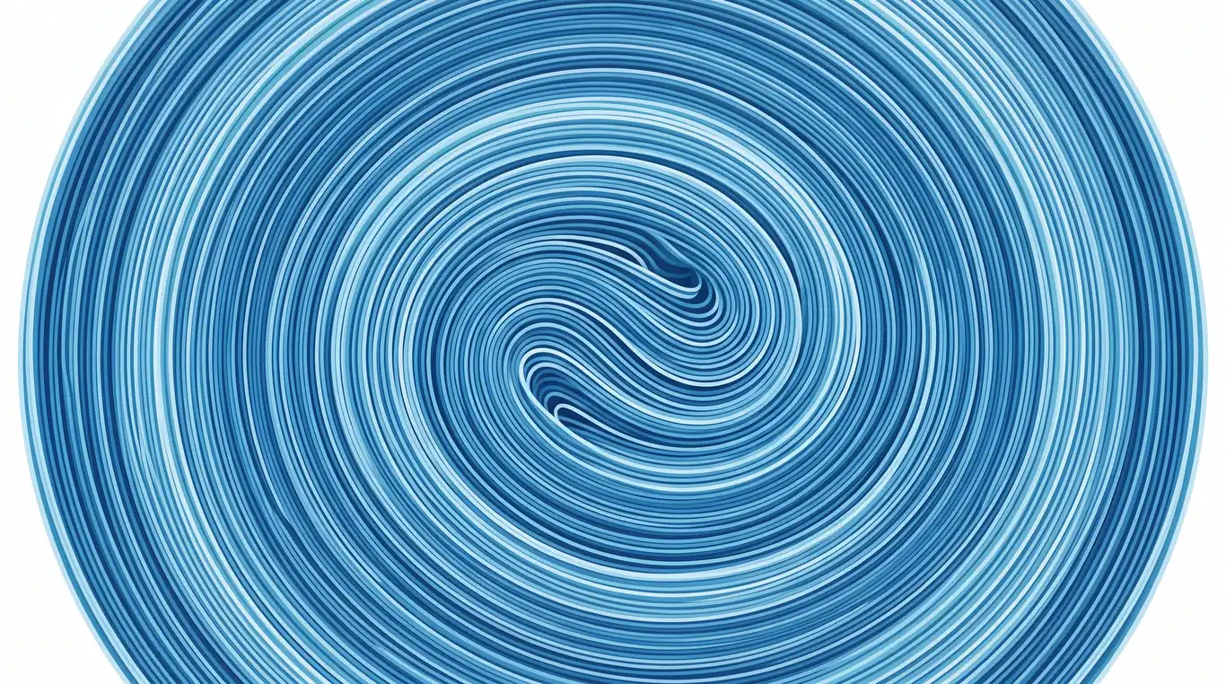 Extreme close-up of a tightly wound reverse osmosis membrane surface