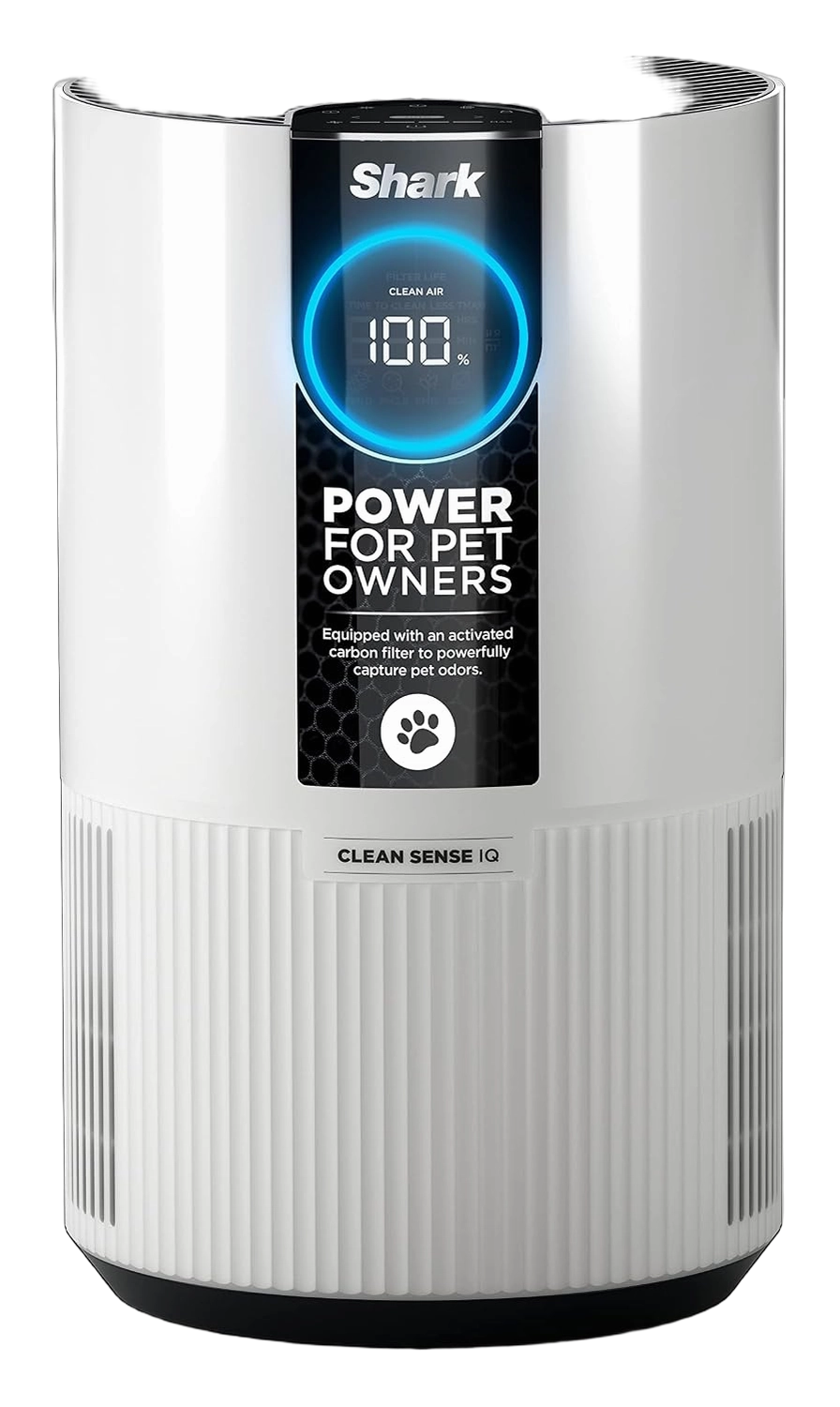Shark Clean Sense HP102PET Air Purifier product view on a plain background