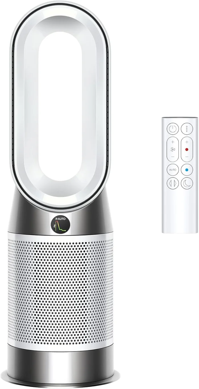 Dyson Purifier Hot+Cool HP07 product view on a plain background
