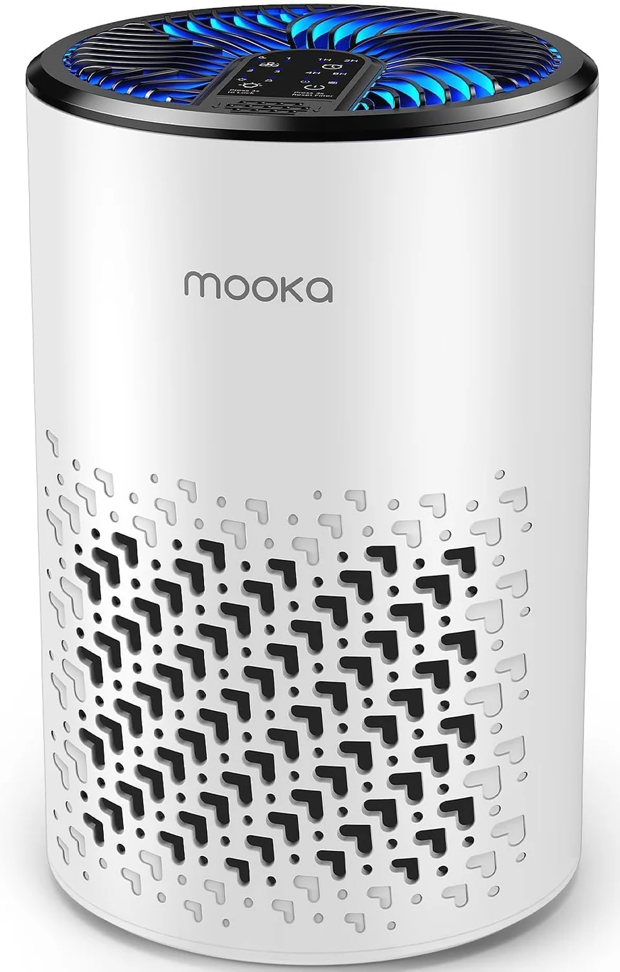 MOOKA KJ067L Quiet HEPA Air Purifier product view on a plain background
